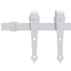 Curghel Schiebetürbeschlag weiß 183 cm (Stahl)