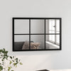 Schwarzer Wandspiegel Puggioli 60x40cm (Metall)