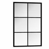 Schwarzer Wandspiegel Puggioli 60x40cm (Metall)