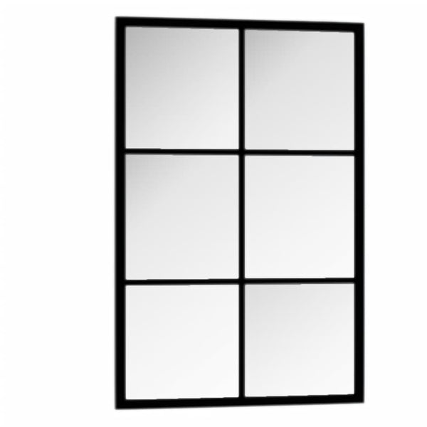 Schwarzer Wandspiegel Puggioli 60x40cm (Metall)