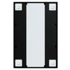Schwarzer Wandspiegel Puggioli 60x40cm (Metall)
