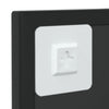 Schwarzer Wandspiegel Puggioli 60x40cm (Metall)