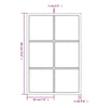 Schwarzer Wandspiegel Puggioli 60x40cm (Metall)