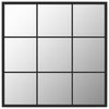 Schwarzer Wandspiegel Puggioli 60x60cm (Metall)