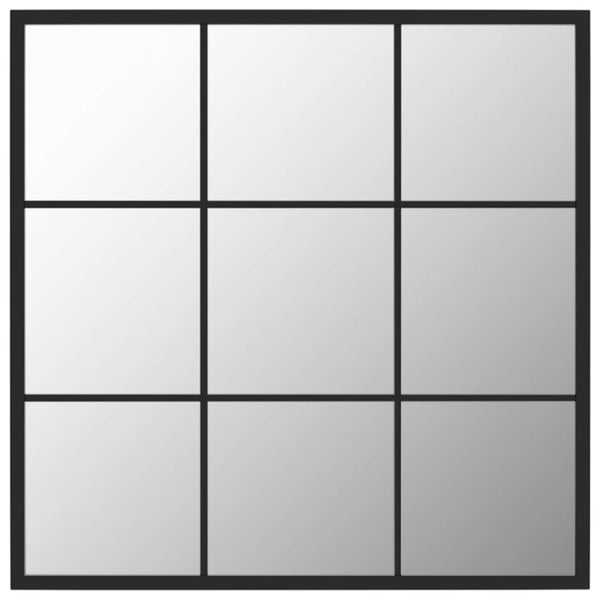 Schwarzer Wandspiegel Puggioli 60x60cm (Metall)