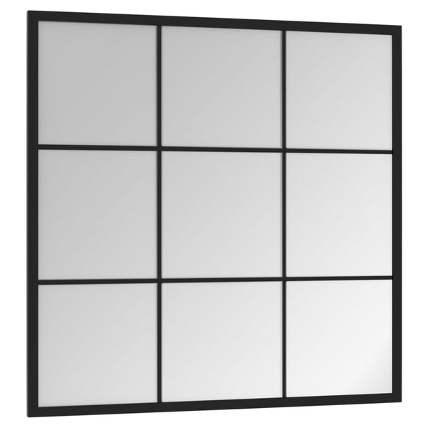 Schwarzer Wandspiegel Puggioli 60x60cm (Metall)