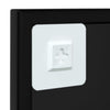 Schwarzer Wandspiegel Puggioli 60x60cm (Metall)