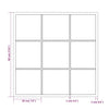 Schwarzer Wandspiegel Puggioli 60x60cm (Metall)