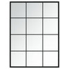 Schwarzer Wandspiegel Puggioli 80x60cm (Metall)