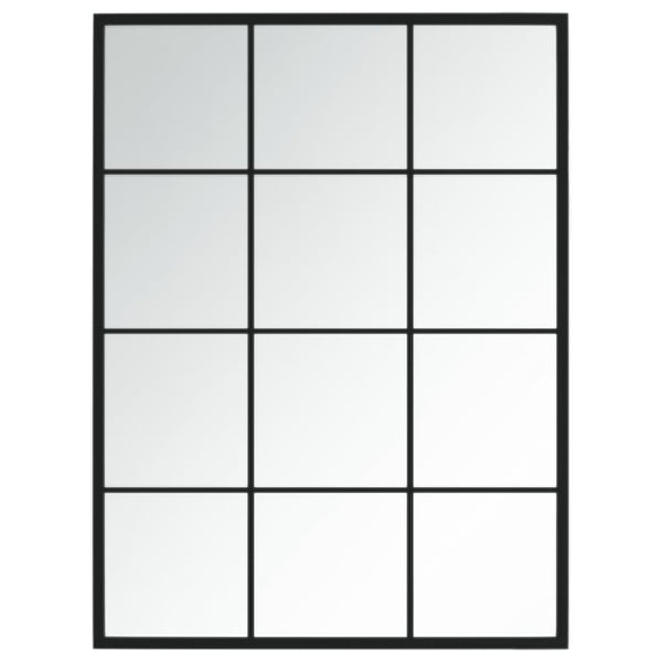 Schwarzer Wandspiegel Puggioli 80x60cm (Metall)