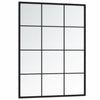 Schwarzer Wandspiegel Puggioli 80x60cm (Metall)