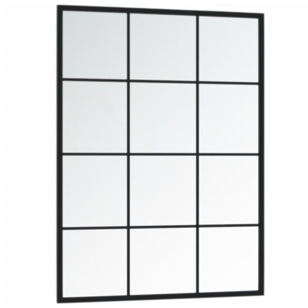 Schwarzer Wandspiegel Puggioli 80x60cm (Metall)