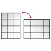 Schwarzer Wandspiegel Puggioli 80x60cm (Metall)