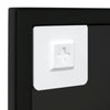 Schwarzer Wandspiegel Puggioli 80x60cm (Metall)