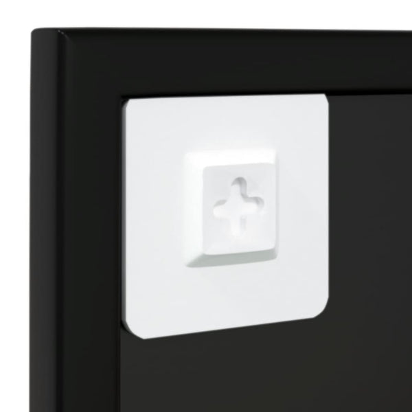 Schwarzer Wandspiegel Puggioli 80x60cm (Metall)