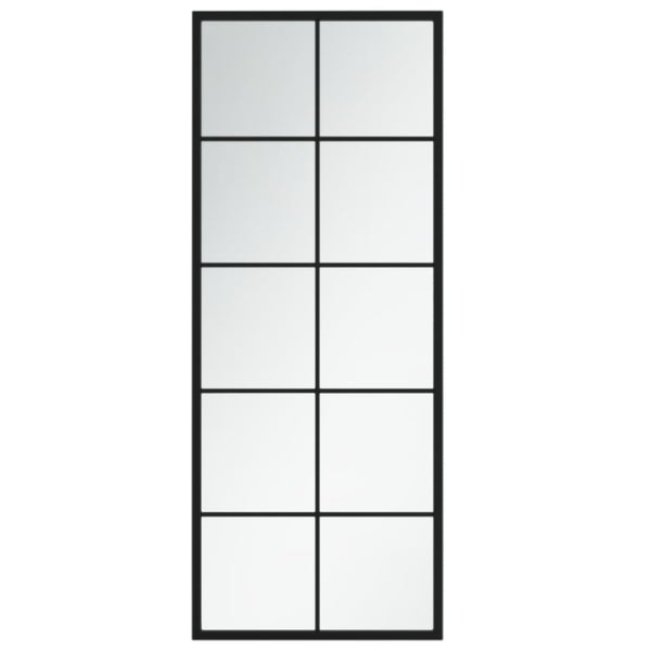 Puggioli Wandspiegel Schwarz 100x40cm (2 Stück Metall)