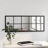 Puggioli Wandspiegel Schwarz 100x40cm (2 Stück Metall)