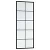 Puggioli Wandspiegel Schwarz 100x40cm (2 Stück Metall)