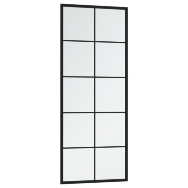 Puggioli Wandspiegel Schwarz 100x40cm (2 Stück Metall)