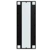 Puggioli Wandspiegel Schwarz 100x40cm (2 Stück Metall)