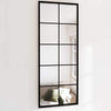 Puggioli Wandspiegel Schwarz 100x40cm (2 Stück Metall)