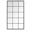 Puggioli schwarze Wandspiegel 100x60cm (3 Stück Metall)