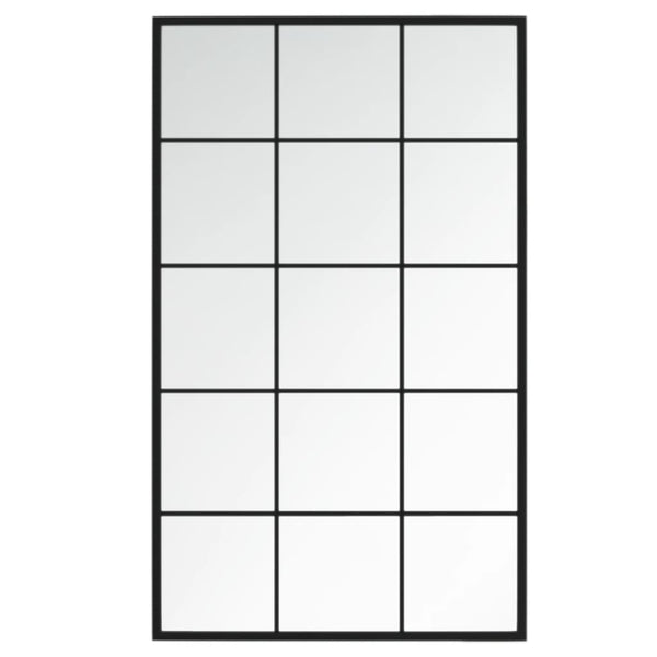 Puggioli schwarze Wandspiegel 100x60cm (3 Stück Metall)
