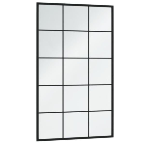 Puggioli schwarze Wandspiegel 100x60cm (3 Stück Metall)