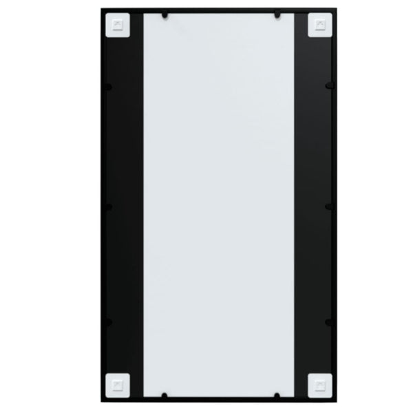 Puggioli schwarze Wandspiegel 100x60cm (3 Stück Metall)