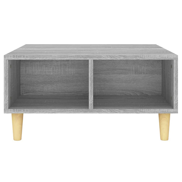 Grauer Couchtisch Afini 60x60x30cm (Spanplatte)