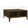 Brauner Couchtisch Julia 60x60x30cm (Spanplatte)