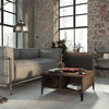 Brauner Couchtisch Julia 60x60x30cm (Spanplatte)