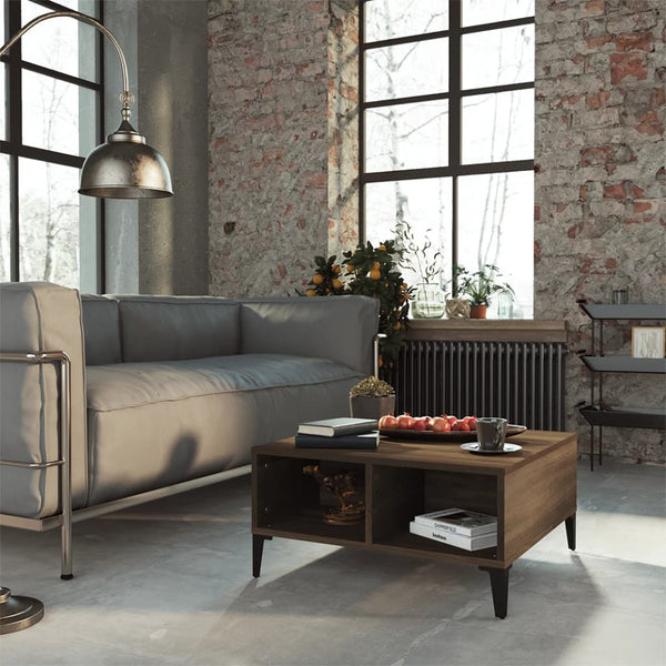 Brauner Couchtisch Julia 60x60x30cm (Spanplatte)