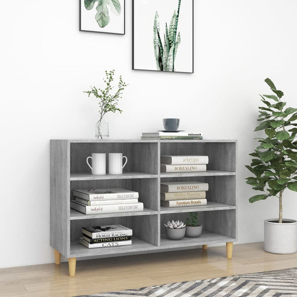 Highboard Odile grau 103,5x35x70cm (Holz)