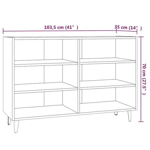 Costenistu Sideboard Savutammi 103,5x35x70cm (Spanplatte)