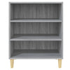Graues Emmanoil Sideboard 57x35x70cm (Holz)