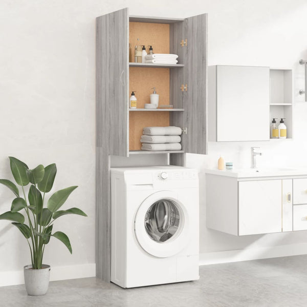 Harmaa pesukonekaappi Zoe 64x25,5x190cm (sonoma)