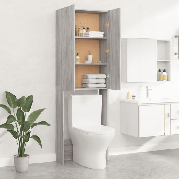 Harmaa pesukonekaappi Zoe 64x25,5x190cm (sonoma)