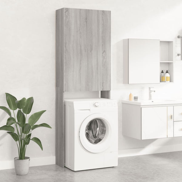Harmaa pesukonekaappi Zoe 64x25,5x190cm (sonoma)