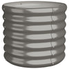 Grauer Garten-Blumenkasten Aza 40x40x36cm (pulverbeschichteter Stahl)
