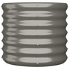 Grauer Garten-Blumenkasten Aza 40x40x36cm (pulverbeschichteter Stahl)