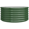Grüner Gartenblumenkasten Aza 80x80x36cm (pulverbeschichteter Stahl)