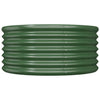 Grüner Gartenblumenkasten Aza 80x80x36cm (pulverbeschichteter Stahl)