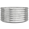 Silbernes Gartenhochbeet Aza 80x80x36cm (pulverbeschichteter Stahl)