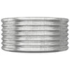 Silbernes Gartenhochbeet Aza 80x80x36cm (pulverbeschichteter Stahl)