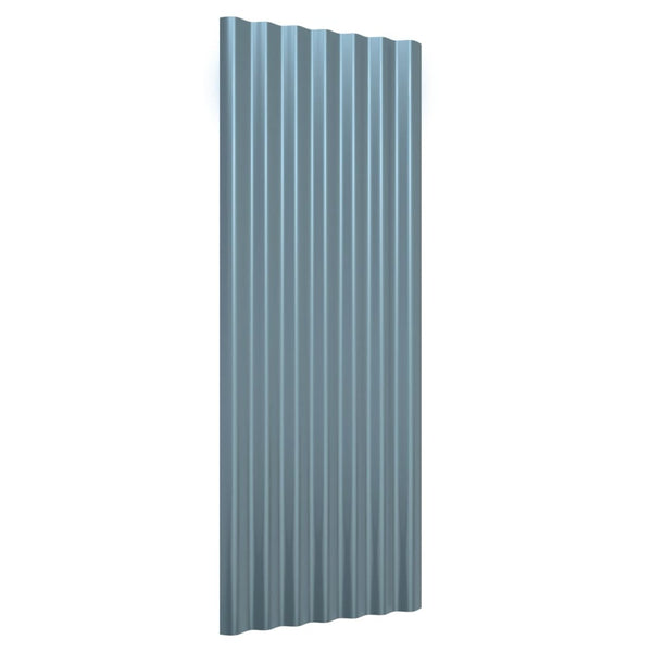 Harmaa kattopaneeli Lorina 100x36cm (12 kpl jauhemaalattu teräs)