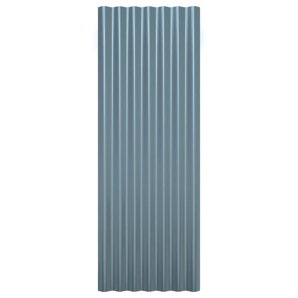Harmaa kattopaneeli Lorina 100x36cm (12 kpl jauhemaalattu teräs)