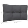 3-teiliges Gartensofa-Set Rosca Anthrazit (Kissen Kiefer)