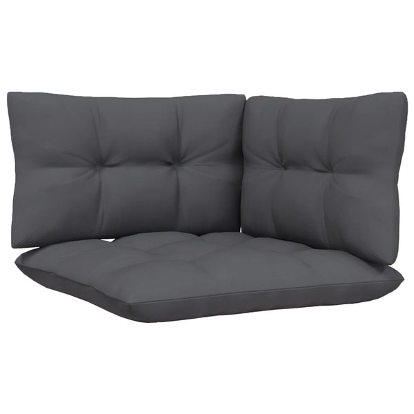 Arteia 3-teiliges Lounge-Set Antrazit (Kissen Kiefer)