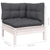 Arteia 3-teiliges Lounge-Set Antrazit (Kissen Kiefer)